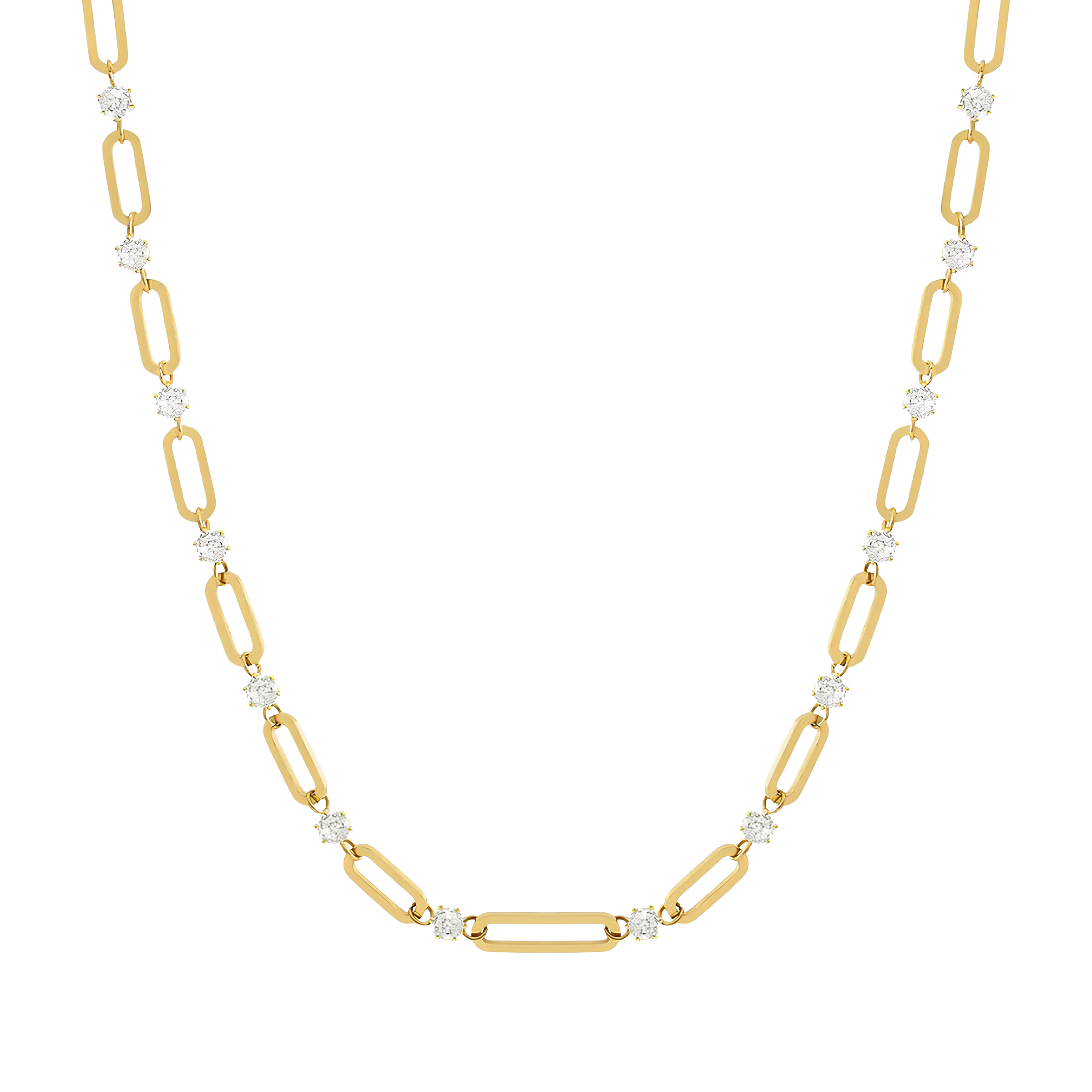 Sparkling Link Necklace