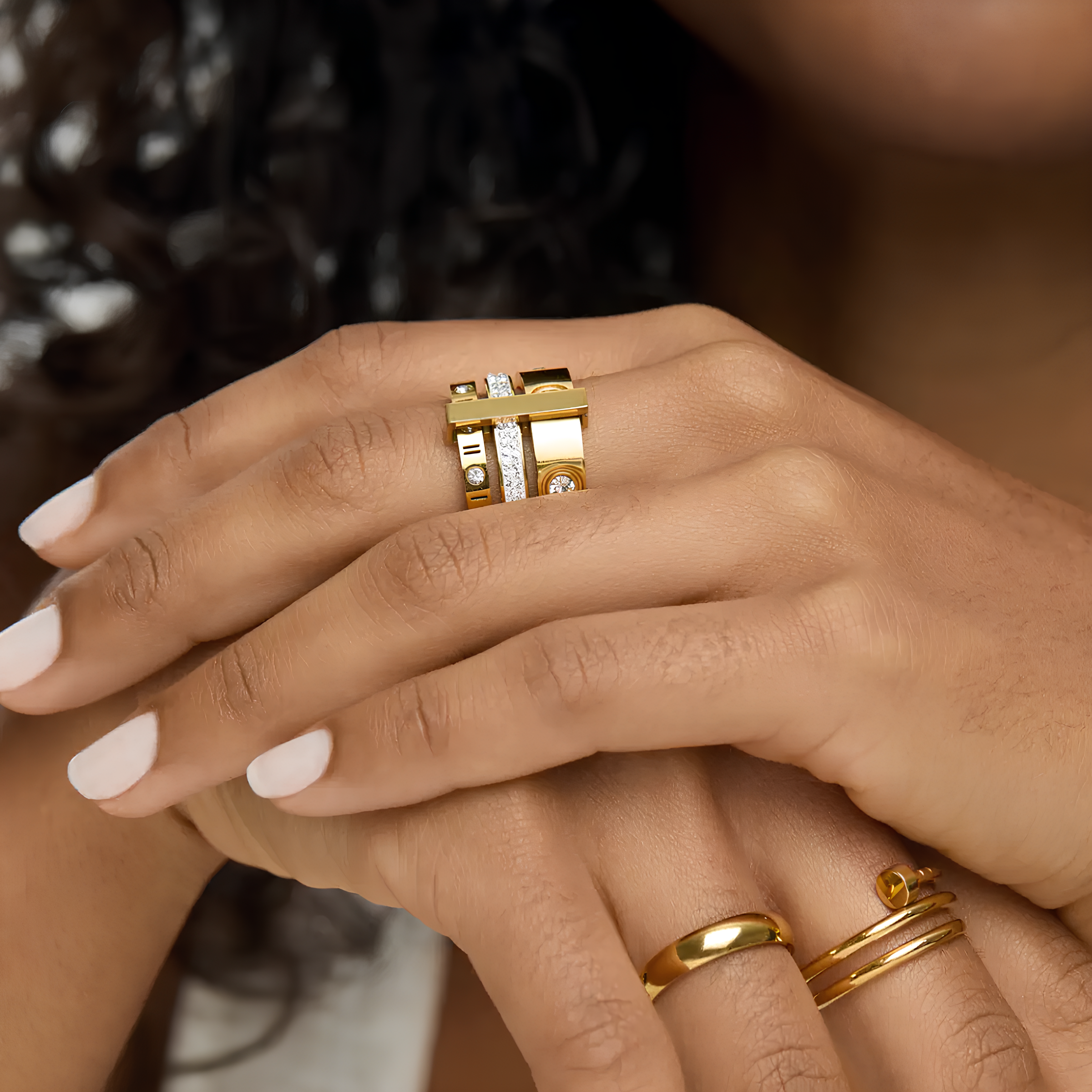 Triple Glamour Ring
