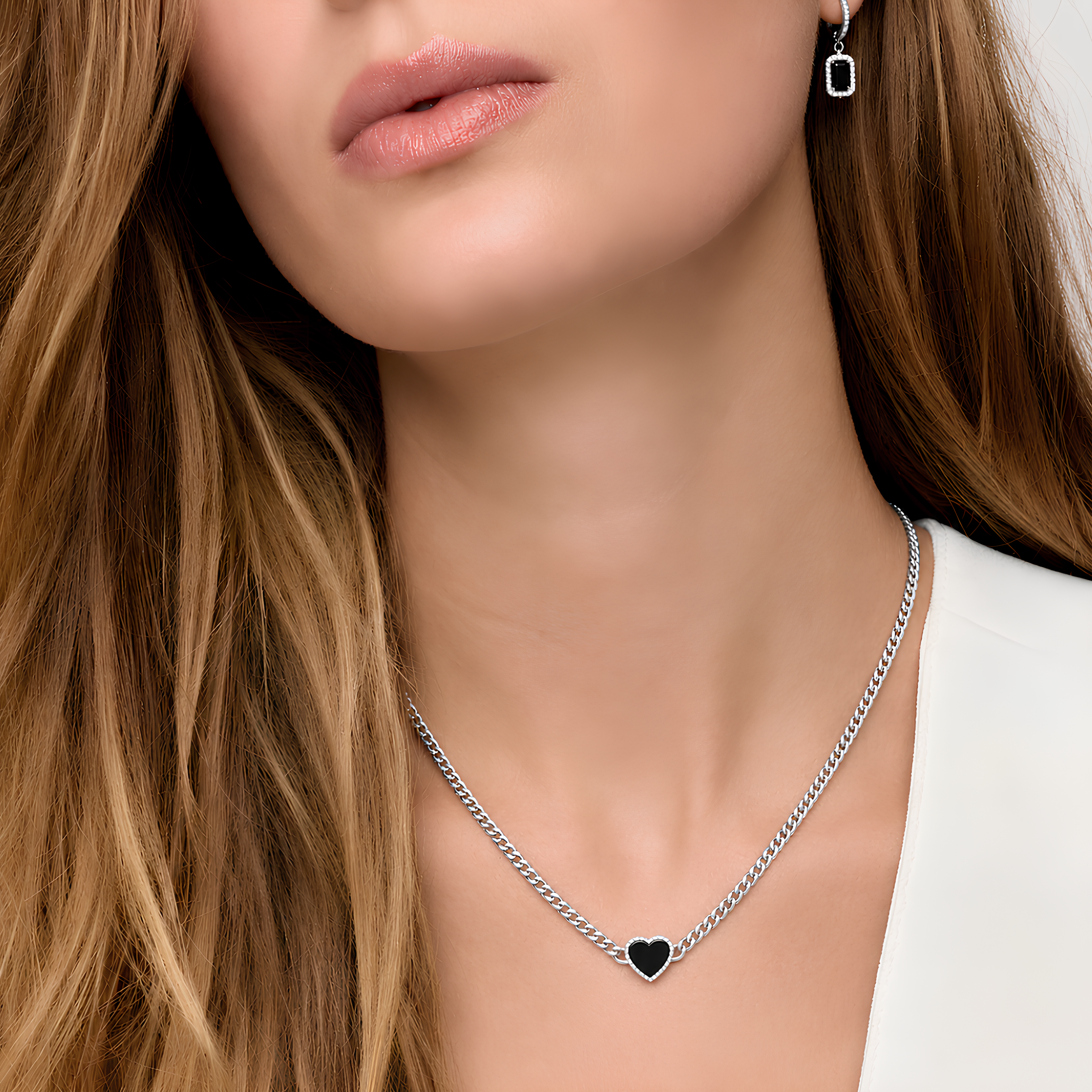 Obsidian Heart Necklace