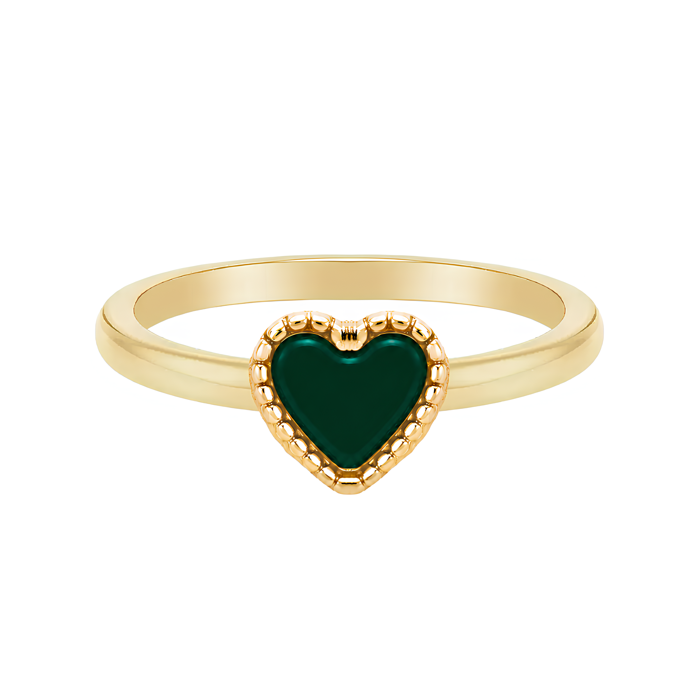 Obsidian Heart Ring