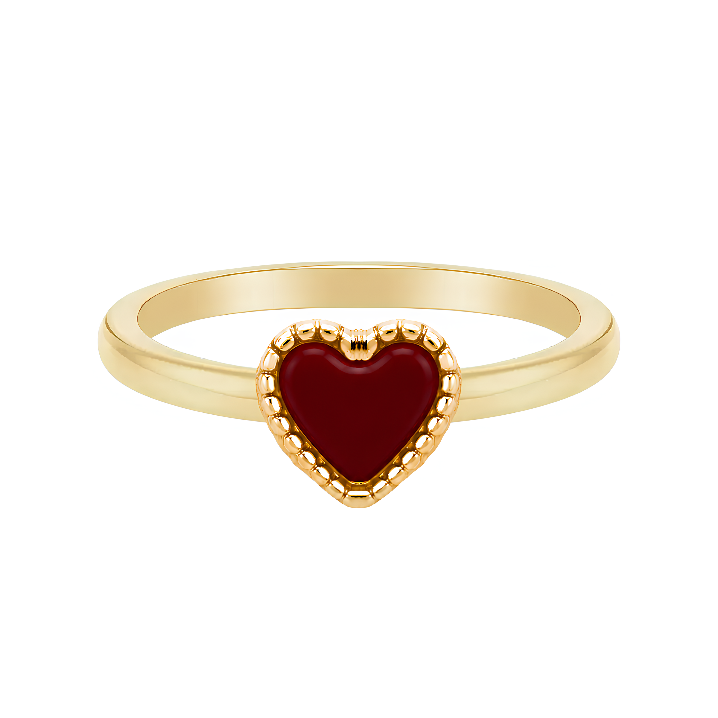 Obsidian Heart Ring