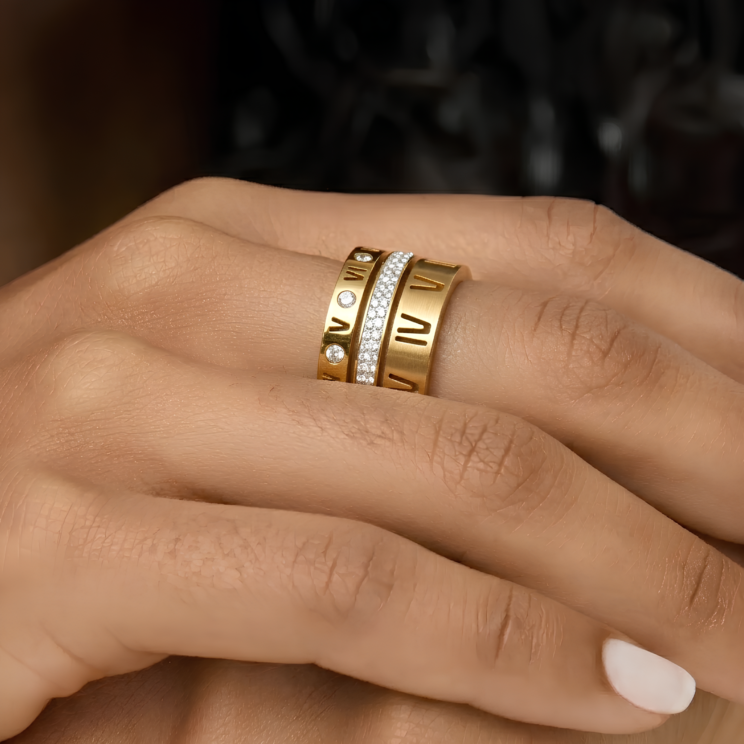 Triple Glamour Ring
